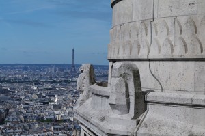 View from the top of the dome at Sacre Coeur.
